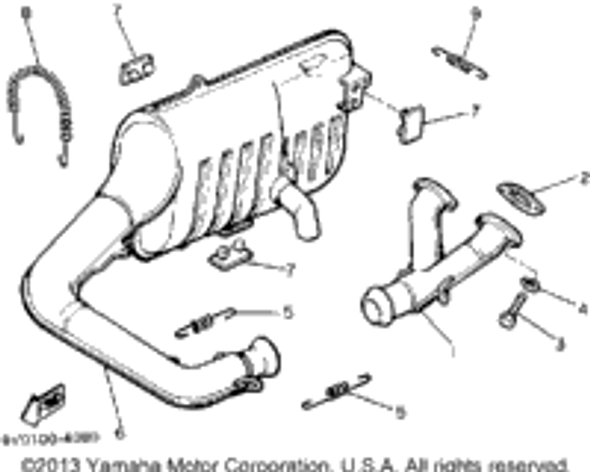 Spring, Tension 1990 PHAZER II LE (ELEC START) (PZ480EP) 90506-20272-00