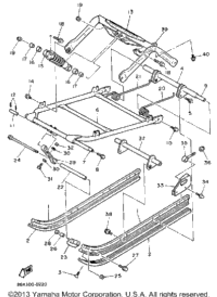 Collar (903-87090-R0-00) 1990 SNOSCOOT (SV80P) 90387-106T4-00