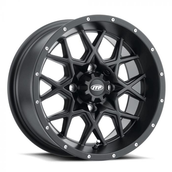 Itp Hurricane Wheel, Gloss Black And Machined , 20X6.5 , 4/137 Fits 2023 Can-Am Defender HD10 XT 2022517546B