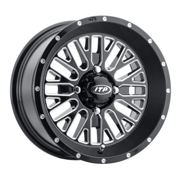 Itp Momentum Wheel Blk/Mch, 14X7, 4/137, 5+2 (+30Mm) Fits 2021 Honda SXS10S2RD Talon 1000R FOX Live Valve 1422735731B