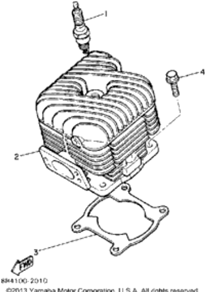 Gasket, Cylinder 1992 BRAVO (BR250S) 8R4-11351-04-00