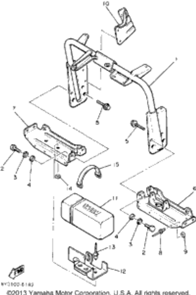 Bracket 4 1990 SRV (SR540P) 8L8-23884-00-00