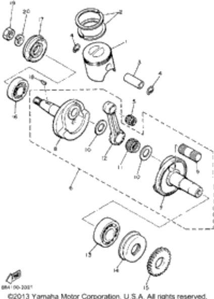 Bearing, Cylinder #0 1992 BRAVO T (LONG TRACK) (BR250TS) 93310-42497-00