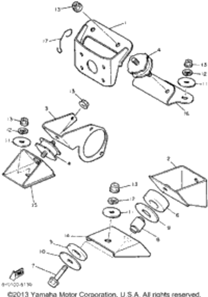 Damper, Rubber 1 1990 SRV (SR540P) 8V9-21485-00-00