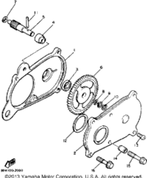 Cover, Oil Pump 2 1984 BRAVO (BR250H) 8R4-15426-00-00