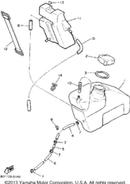 Body, Cap 1987 BRAVO (BR250L) 863-21771-00-00