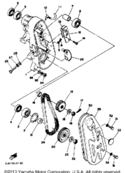 Tensioner 1984 ENTICER 300 (ET300H) 8F3-47611-02-00