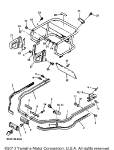 Bracket, Hitch 2 1998 VK540 II (VK540EB) 84R-77592-00-00