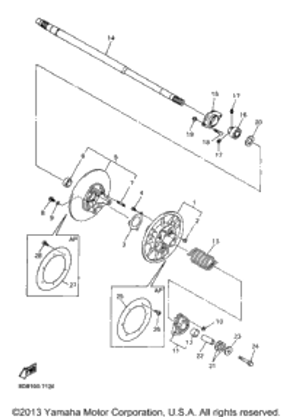 Collar 1997 VMAX 600 XTC (ELEC START) (VX600XTCEA) 90387-1407L-00