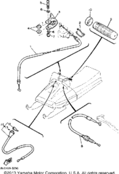 Cable, Starter 1 1984 BRAVO (BR250H) 8R4-26331-00-00