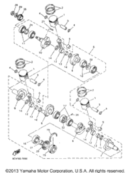 Oil Seal 1997 VMAX 700 SX (VX700SXA) 93103-45179-00