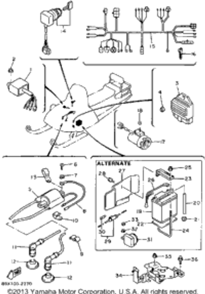 Ignition Coil Assembly (83R-823 1992 ENTICER II LT (ET410TRS) 85T-82310-00-00