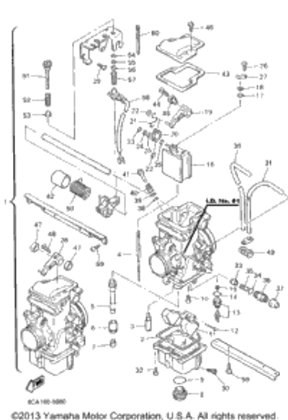 Switch, Carburetor 1995 VMAX 600 ST (LONG TRACK) (VX600STV) 87S-8259A-00-00