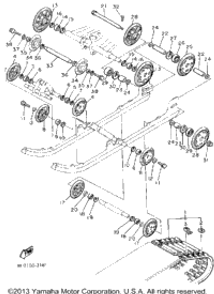 Suspension Wheel Comp 1988 SRV (SR540M) 87M-47320-00-00