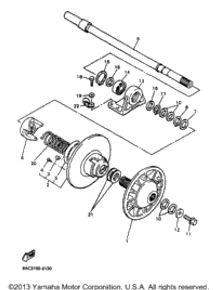 Seat, Secondary Spring 1998 VK540 II (VK540EB) 8AT-17684-00-00