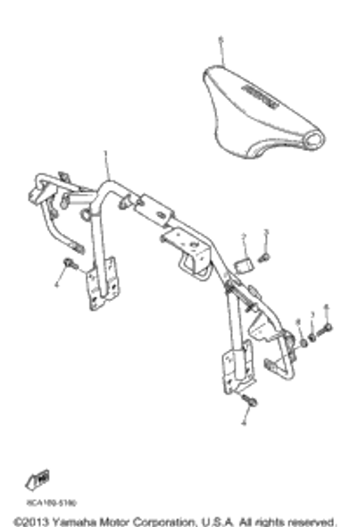 Pad, Steering 1995 VMAX 500 LE (ELEC START) (VX500EV) 8AB-23815-00-00