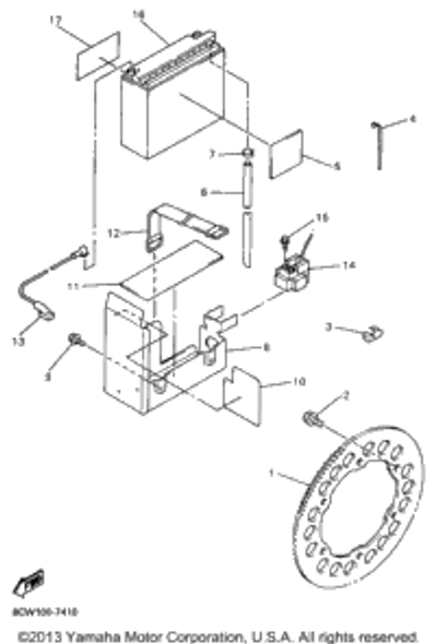 Gear 1 1997 VMAX 600 XTC (REVERSE) (VX600XTCRA) 8CW-1760A-00-00