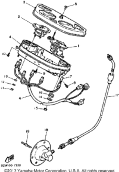 Washer, Spring 1989 EXCITER DELUXE (ELEC START) (EX570EN) 92901-04100-00