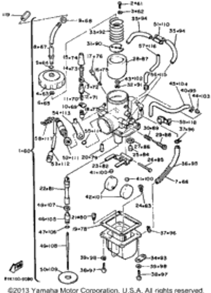 Washer, Spring 1987 V-MAX (VMX540L) 92901-04100-00