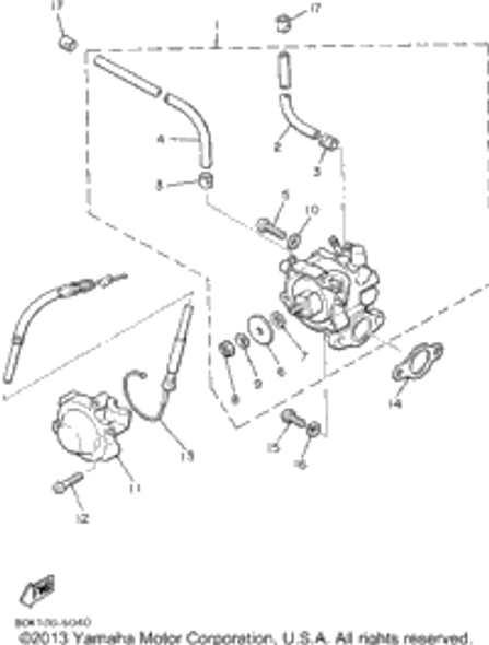 Screw, Bind 1994 PHAZER II LE (ELEC START) (PZ480EU) 98902-04020-00