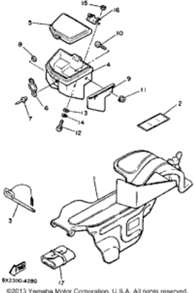 Washer, Plate 1989 ENTICER LTR (LONG TRACK+REVERSE) (ET400TRN) 90201-06067-00