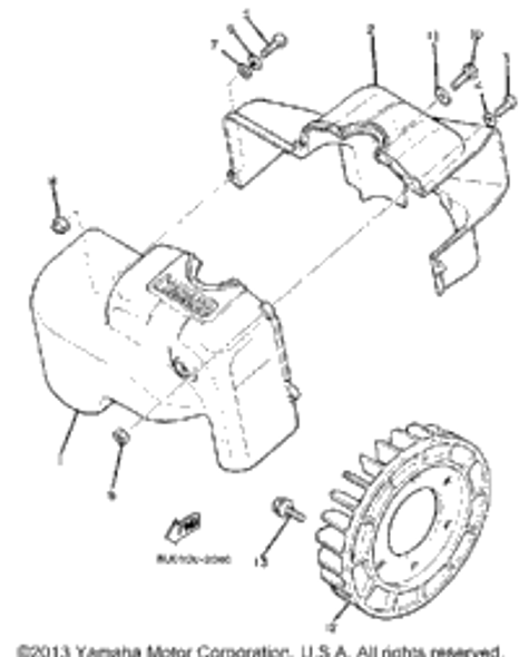 Screw, Pan Head 1983 BR250G 98580-05020-00