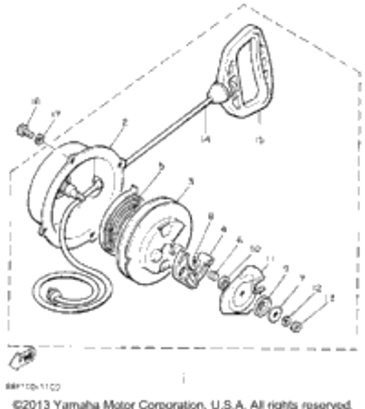 Bolt, Hexagon 1992 VENTURE XL (VT480S) 97313-06014-00