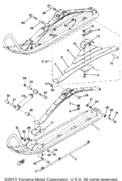 Pin, Cotter 1979 SRX440C 91490-20020-00