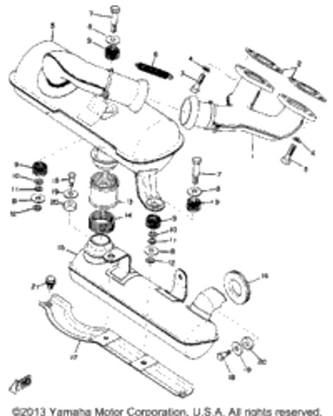 Bolt, Hexagon 1974 TL433F 97313-08016-00