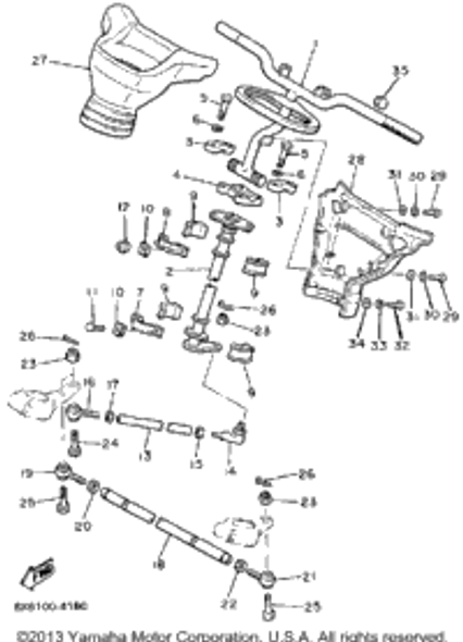 Washer, Plate 1984 V-MAX (VMX540H) 92906-04600-00