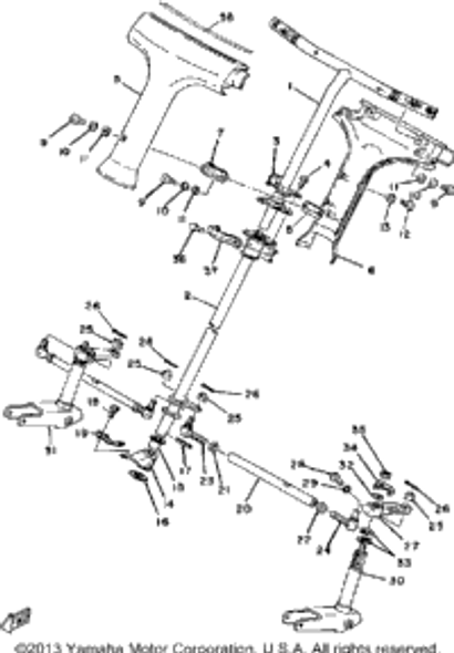 Nut (95301-10600-00) 1979 EX440C 95303-10600-00