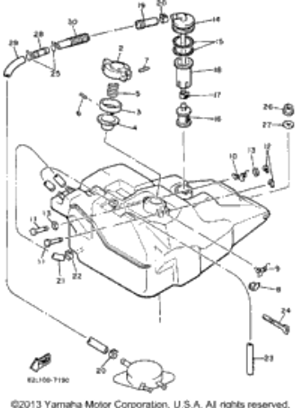 Clip 1987 PHAZER DELUXE (ELEC START) (PZ480EL) 90467-09026-00