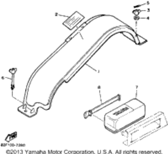 Nut, Wing 1989 BRAVO (BR250N) 90175-08021-00