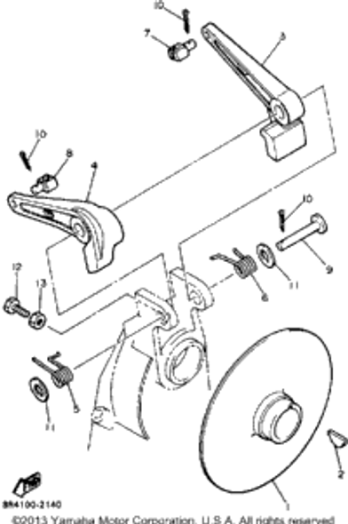 Spring, Torsion 1989 BRAVO (BR250N) 90508-29601-00