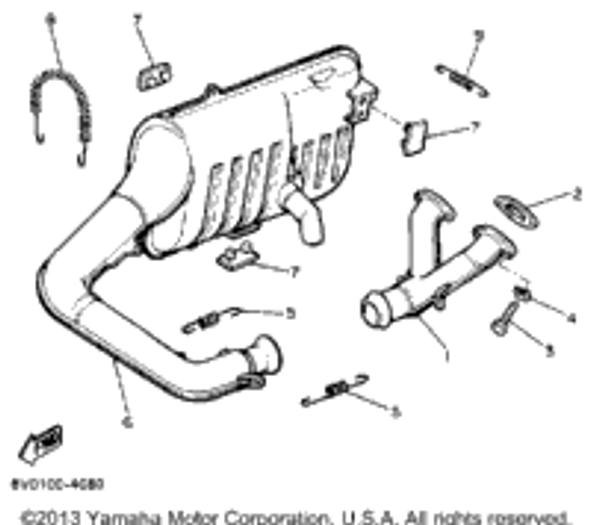 Bolt, Hexagon 1984 PHAZER SE (ELEC START) (PZ480SEH) 97313-08020-00