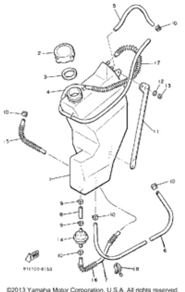 Washer, Plate 1987 INVITER (CF300L) 90201-06M02-00