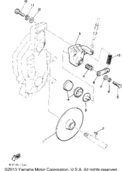 Washer, Plate 1987 SRV (SR540L) 92990-10600-00