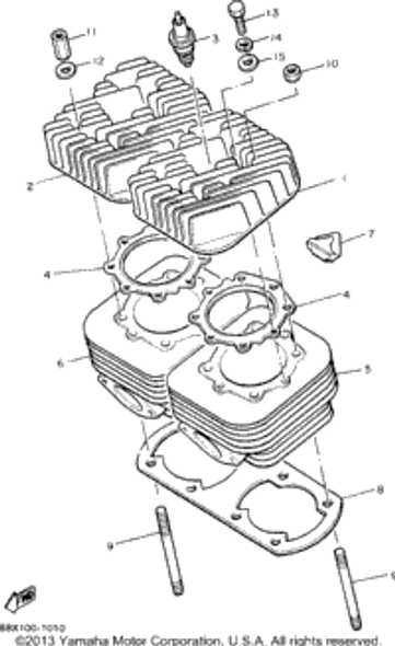 Bolt, Hexagon 1994 PHAZER II LE (ELEC START) (PZ480EU) 97313-06040-00