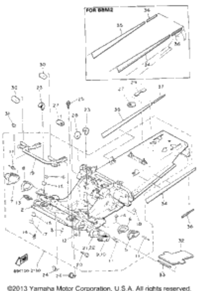 Washer, Plate 1992 EXCITER II LE (ELEC START) (EX570ES) 90201-047A7-00