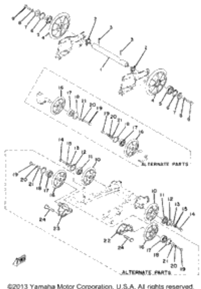 Bolt ALTERNATE PARTS 1979 ET340C 90101-06348-00