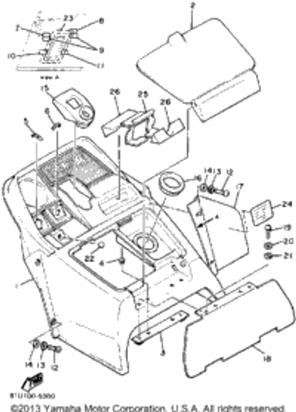 Indicator 1 1987 BRAVO T (LONG TRACK) (BR250TL) 8K2-77741-00-00