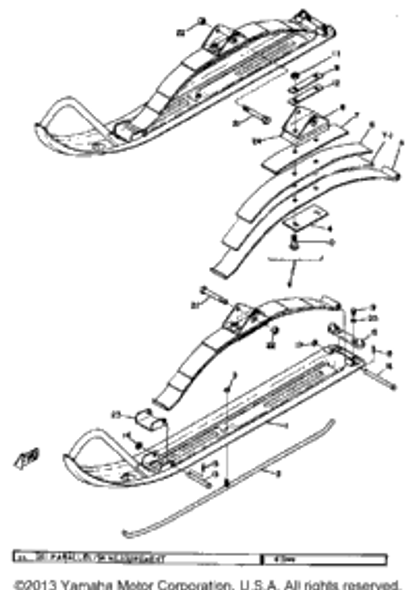 Pin, Cotter 1968 SL351 91401-30020-00