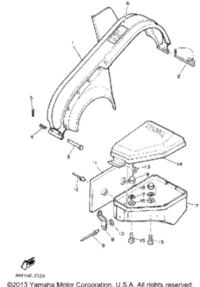 Nut 1987 SRV (SR540L) 95306-06800-00