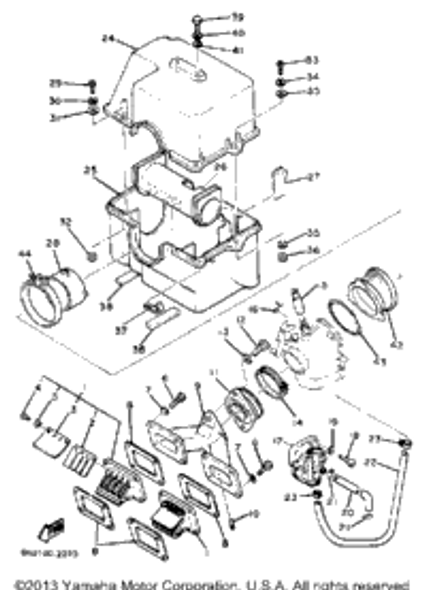 Screw, Pan Head 1984 SS440 (SS440H) 98580-03008-00