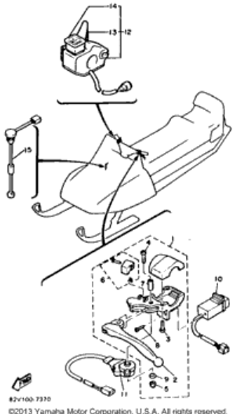 Screw, Pan Head 1990 XL-V (XL540P) 90157-05027-00