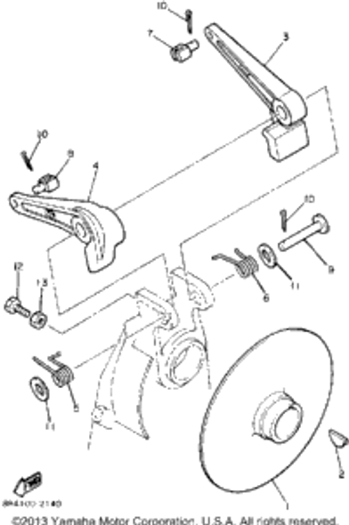 Spring, Torsion 1987 BRAVO T (LONG TRACK) (BR250TL) 90508-29602-00