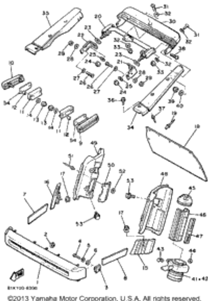 Nut, Nylon 1987 V-MAX (VMX540L) 95701-05300-00