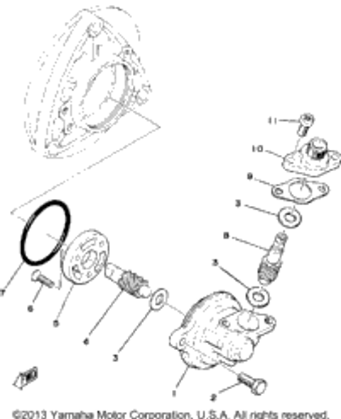 Screw, Flat Head 1979 SRX440C 98701-04012-00