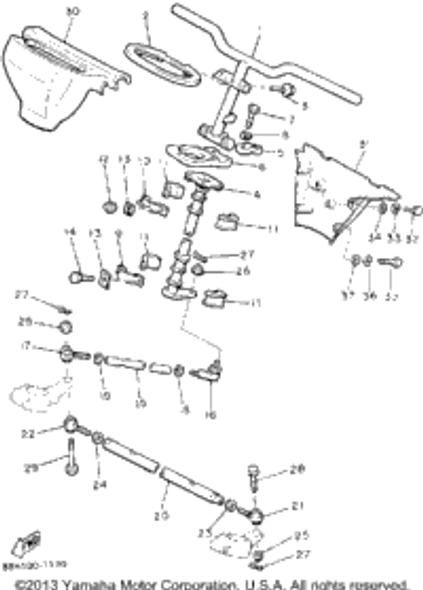 Pin, Cotter 1992 PHAZER II ST (PZ480STS) 91402-25018-00