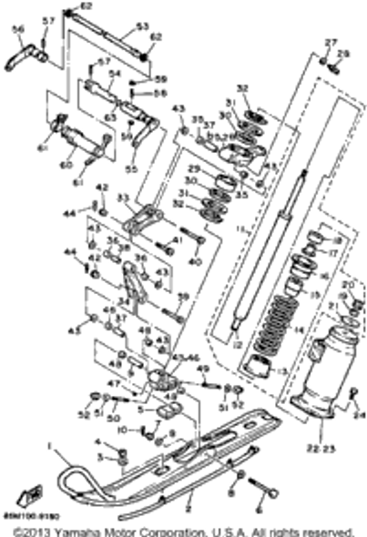 Collar 1989 EXCITER DELUXE (ELEC START) (EX570EN) 90387-100A4-00